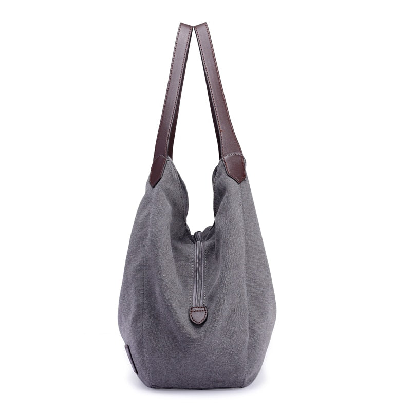 Gray Piler Shoulder Bag
