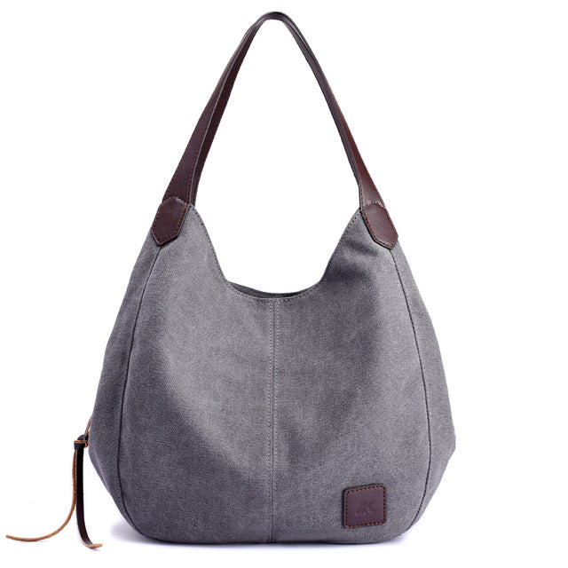 Gray Piler Shoulder Bag