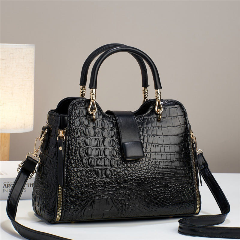 Crocodile Iconic Black Bag