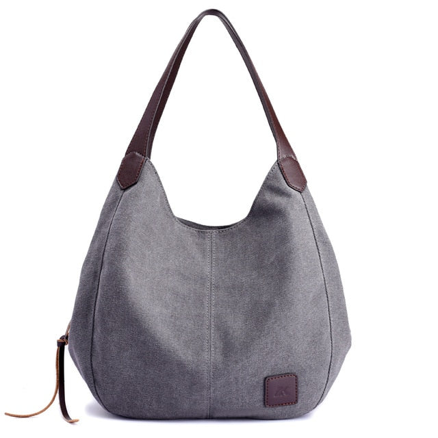 Gray Piler Shoulder Bag