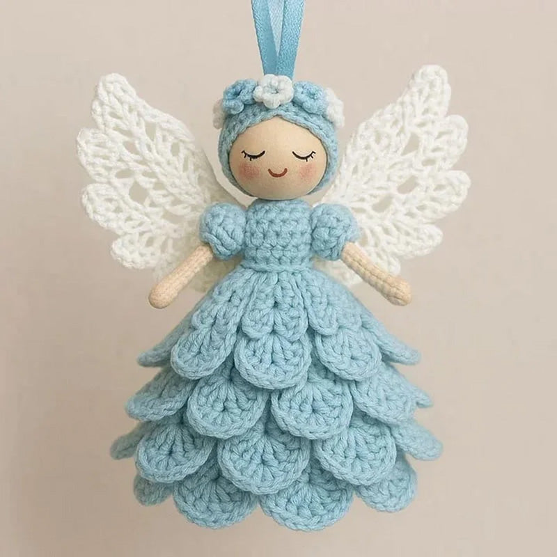 Blue Angel Crochet Charm